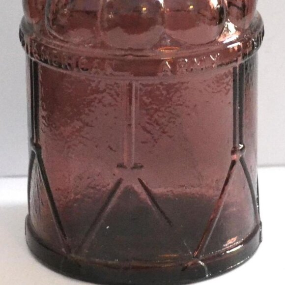 Vintage Wheaton NJ Glass Bottle McGiver's American Army Bitters Purple With Cork - Picture 4 of 4